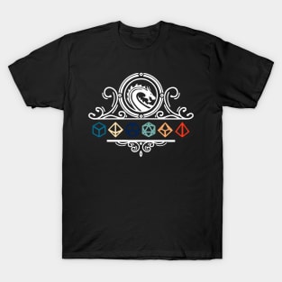 Retro Dragon Dice Crest T-Shirt